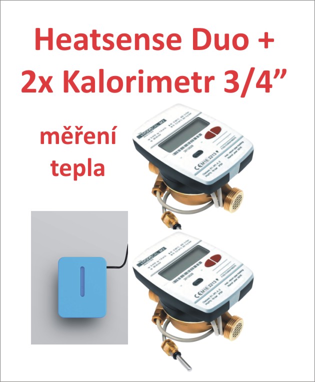 UNIT Heatsense S0 Duo + 2x kalorimetr 3/4" 