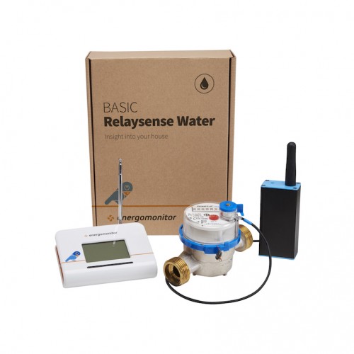 Sada pro bezdrátové sledování spotřeby vodoměru Energomonitor Watersense 1/2" studená voda